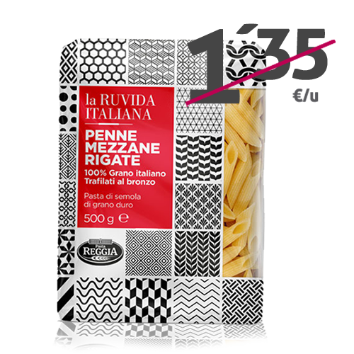 Penne Mezzane Rigate La Ruvida Italiana G Reggia Fruta Y