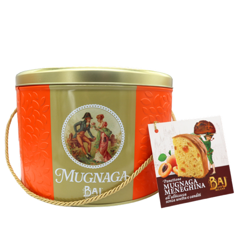 Panettone latta Mugnaga Albicocca 1kg Baj Mil