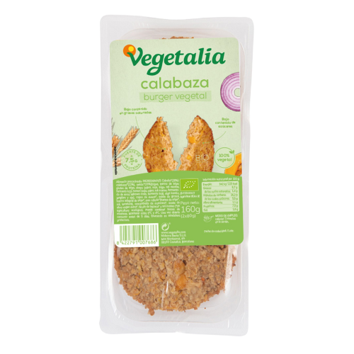 Vegeburguer Seitán y Calabaza Bio (160 g) Vegetalia