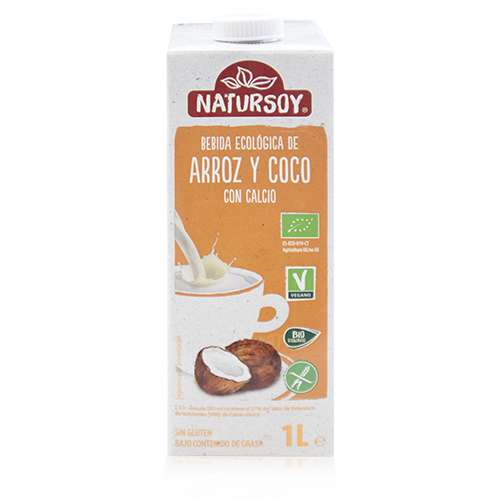 Bebida de arroz y coco (1 l) natursoy | Fruta y verdura Cal Fruitós