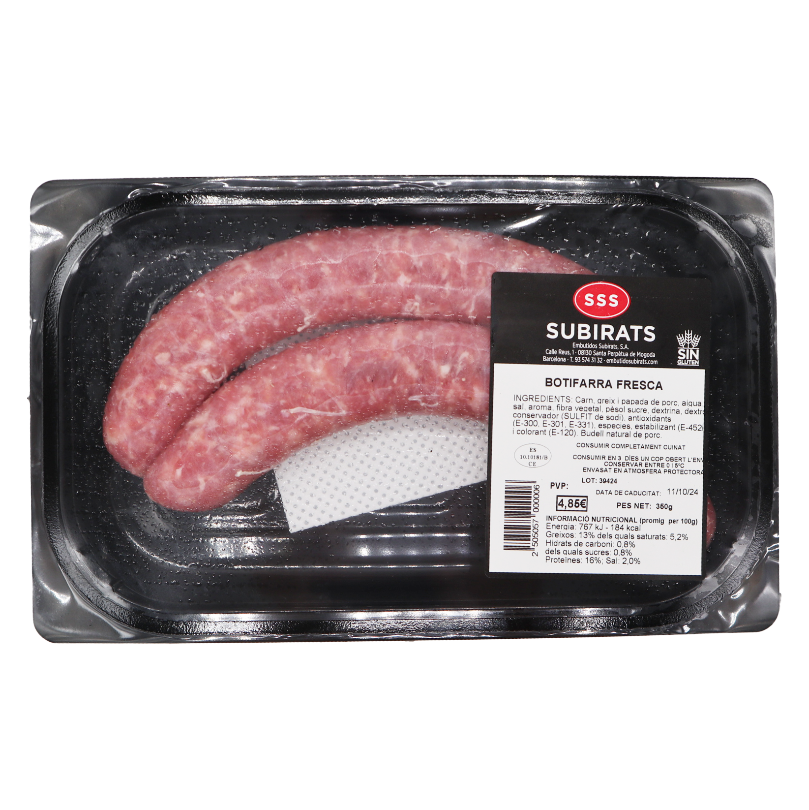 Butifarra de Cerdo (350g) Subirats