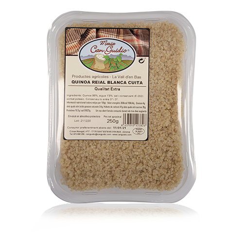 Quinoa Real Blanca Cocida Bandeja (250 g) Can Guidic