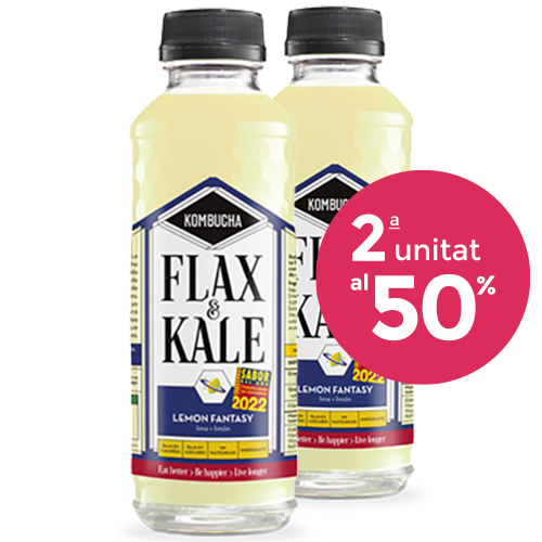 Pack 2 Kombucha Lemon Fantasy 400ml Flax & Kale