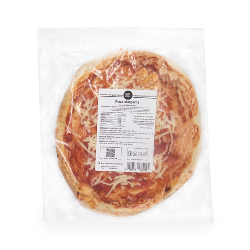 PACK 1+1 Pizza Fresca Margarita Masa Gruesa 340g Madre Patria