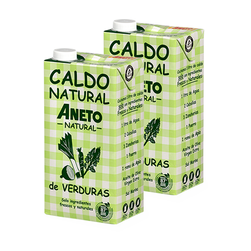 Pack 2u. Caldo de Verduras 1L Aneto