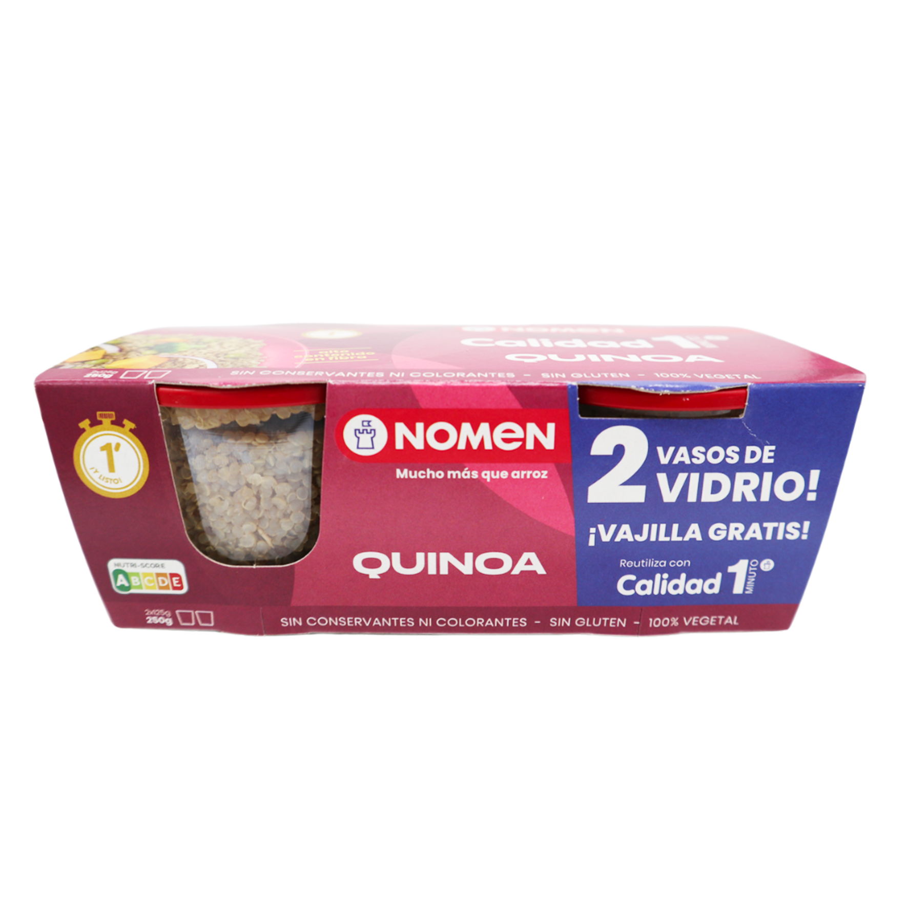 Vaso Cristal Quinoa 2x125g Nomen