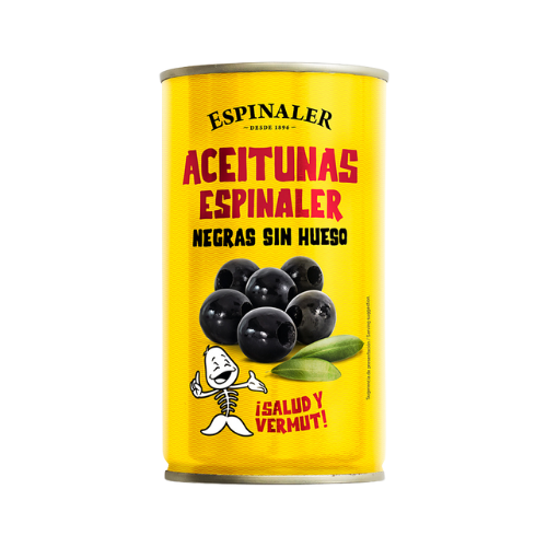 Olivas Negras Lata 350g Espinaler