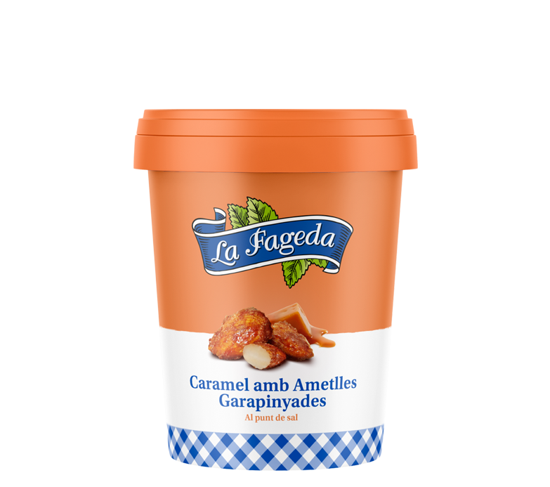 Helado Caramelo con Garrapinyades 500ml La Fageda