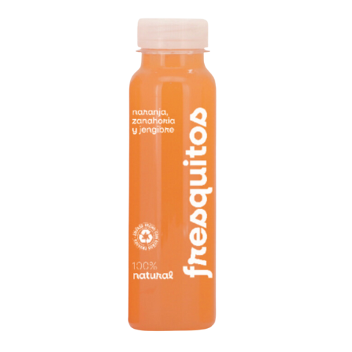 Zumo Naranja, Zanahoria y Jengibre HPP 250ml Fresquitos