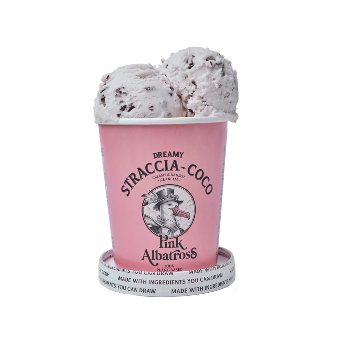 Helado Straccia-Coco 480ml Pink Albatros