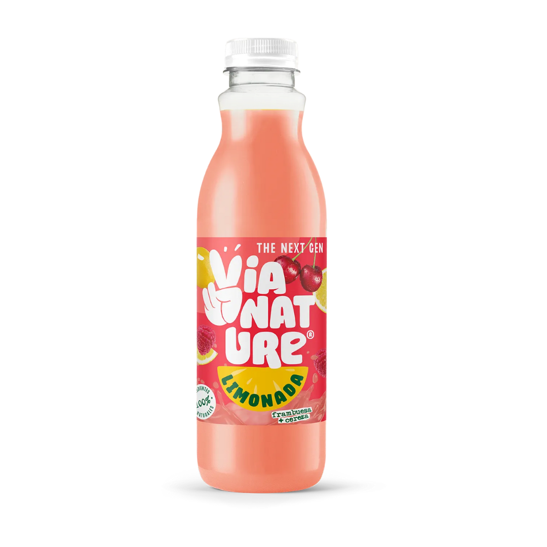 Limonada de Frambuesas y Cereza 750ml Vía Nature