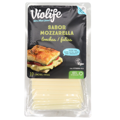 Queso Vegano Lonchas Mozzarella 200g Violife