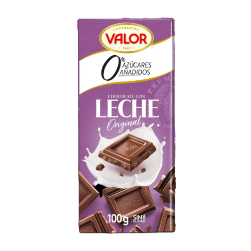 Xocolata 0% amb Llet 100g Valor