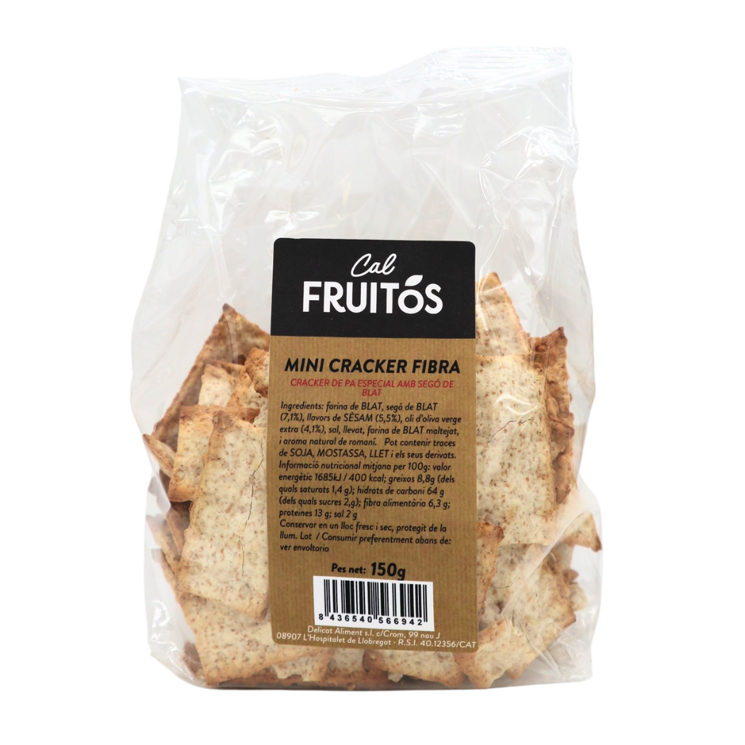 Mini Cracker con Fibra (150 g) Cal Fruitós