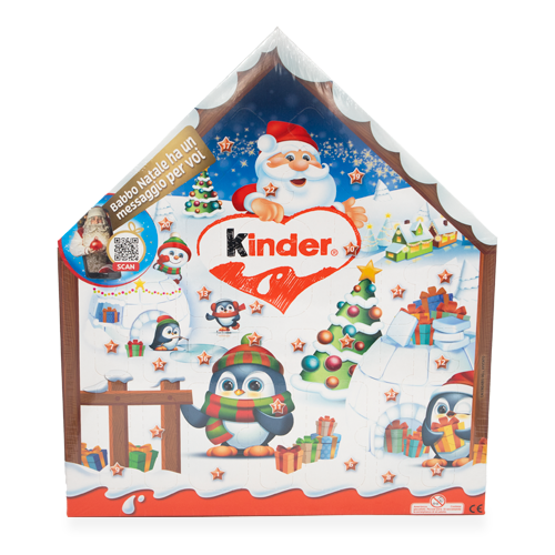 calendario adviento chocolate casa kinder para navidad