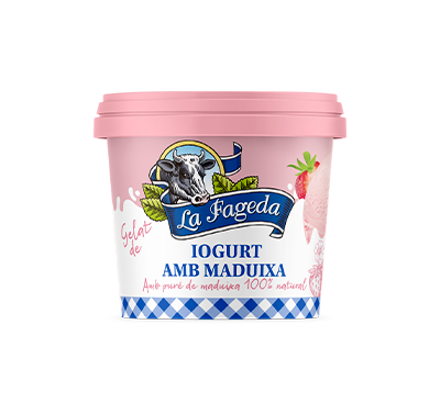 Helado Yogur y Fresa 100ml La Fageda