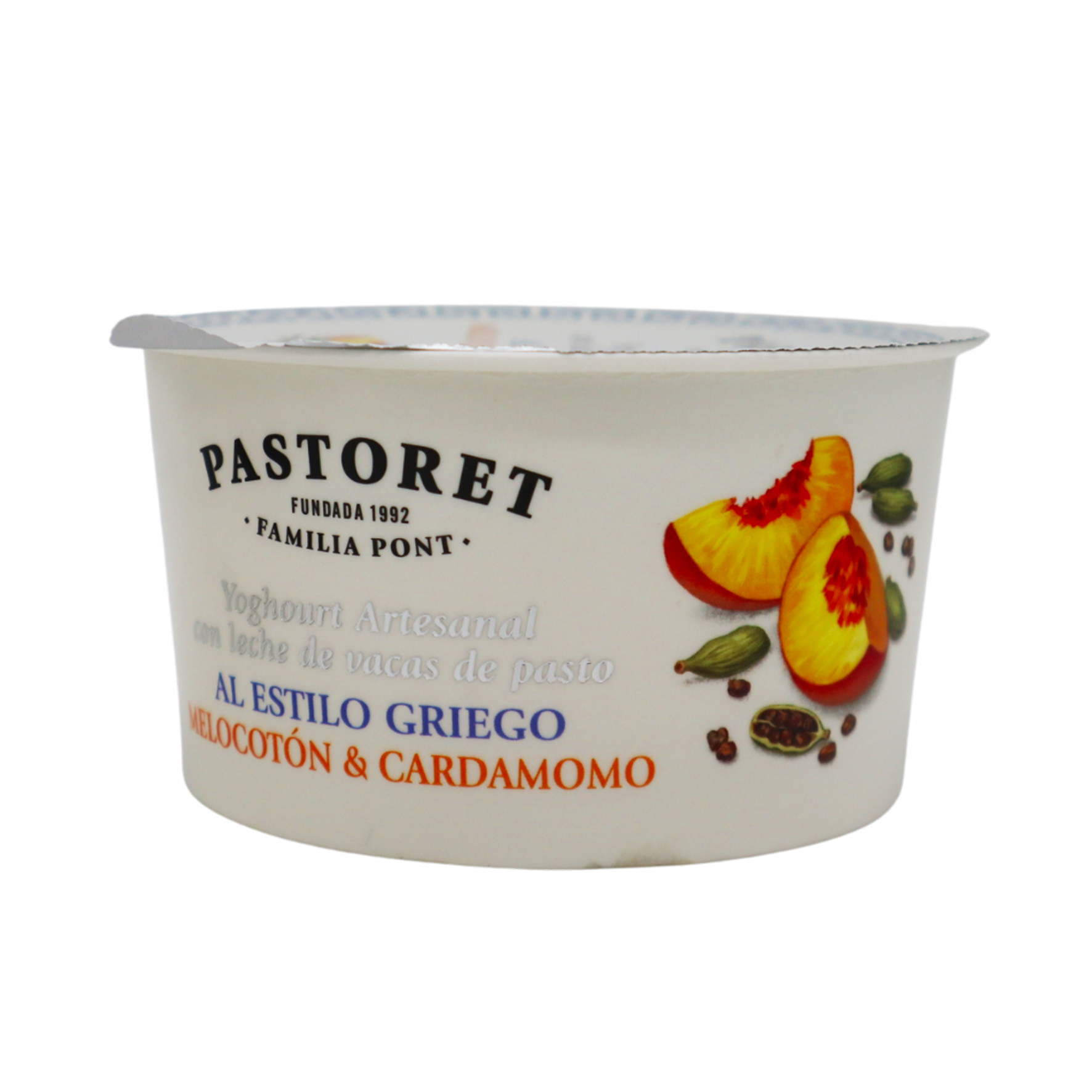 Yogur Artesano Griego Melocotón Cardamomo 150g Pastoret