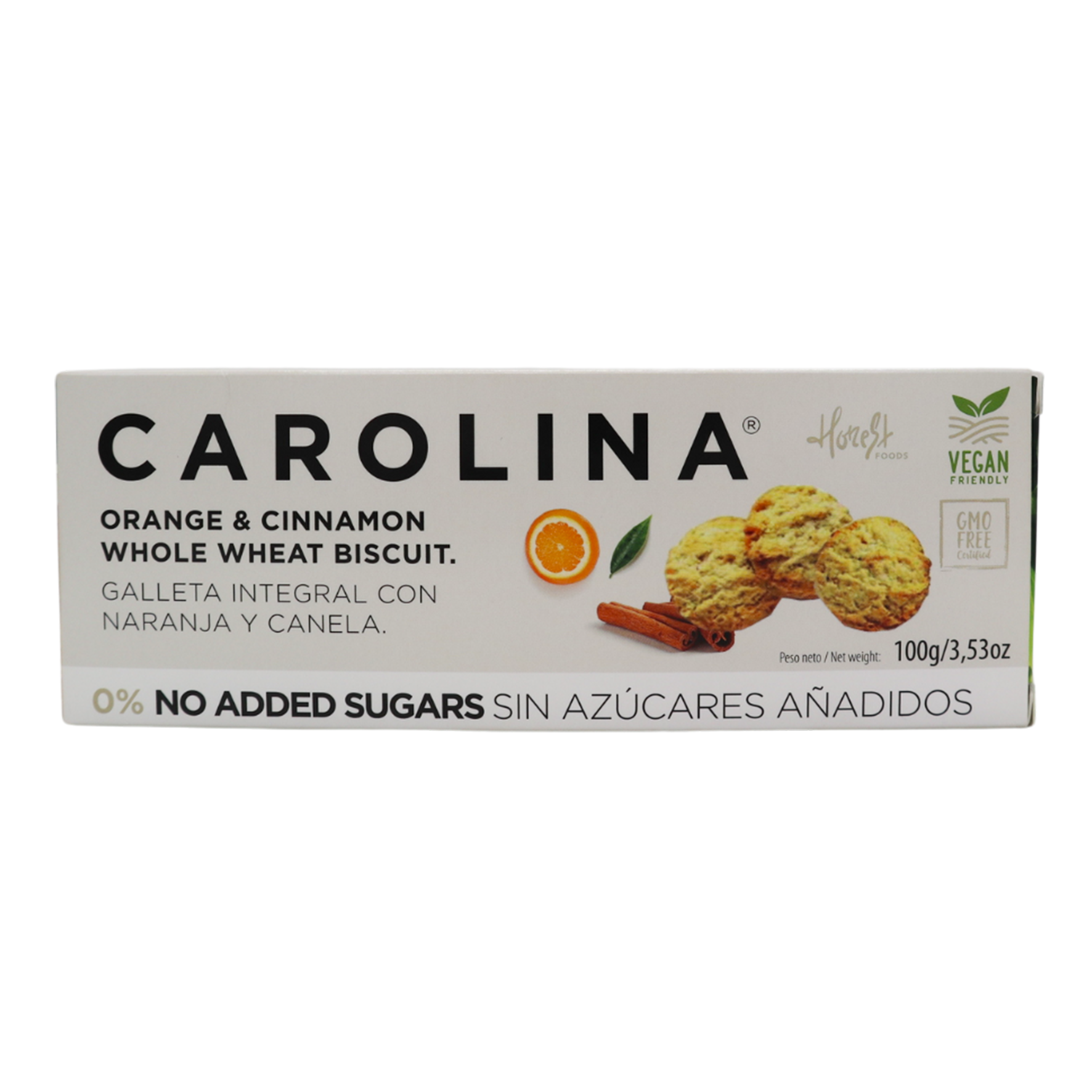 Galeta Integral Taronja i Canyella 0% S/Sucres 100g Carolina