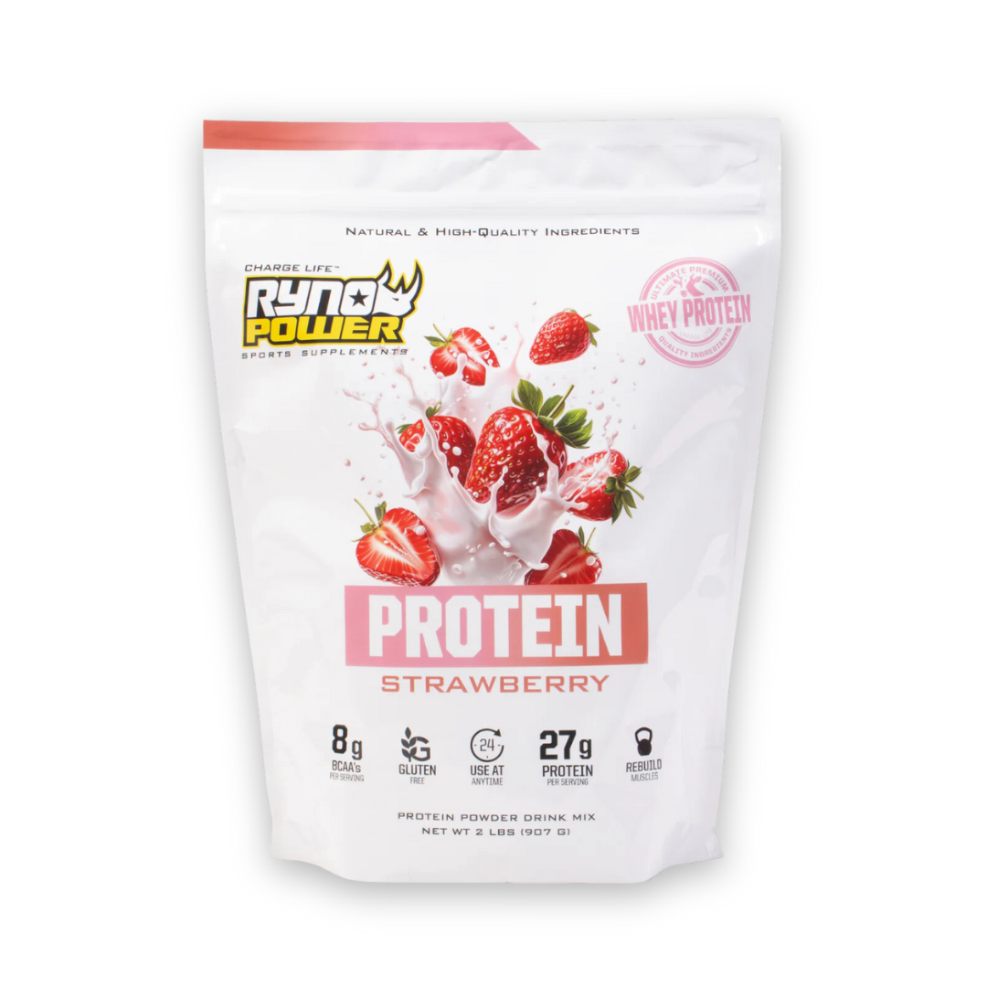 Strawberry Protein Powder 907g Ryno Power